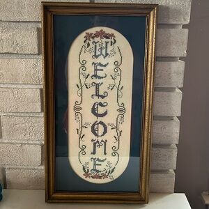 Cross-stitched Welcome